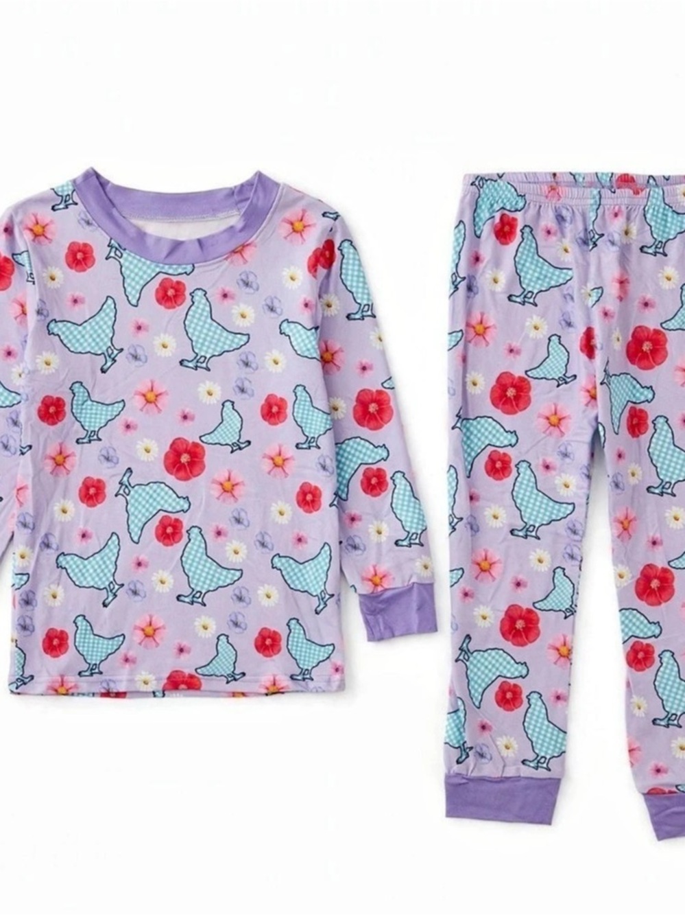 Kids chicken Set in Purple & Pink Like New